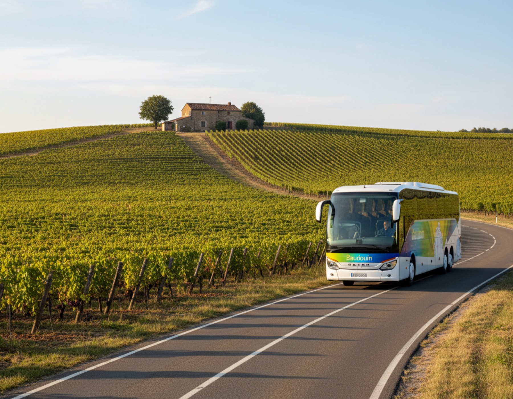 Autocar Voyages Baudouin dans les vignobles du Val de Loire